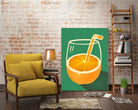 Vibrant Orange Cleverly Illustrated by Little Dean on GIANT ART - orange illustration food and drinks orange illustration