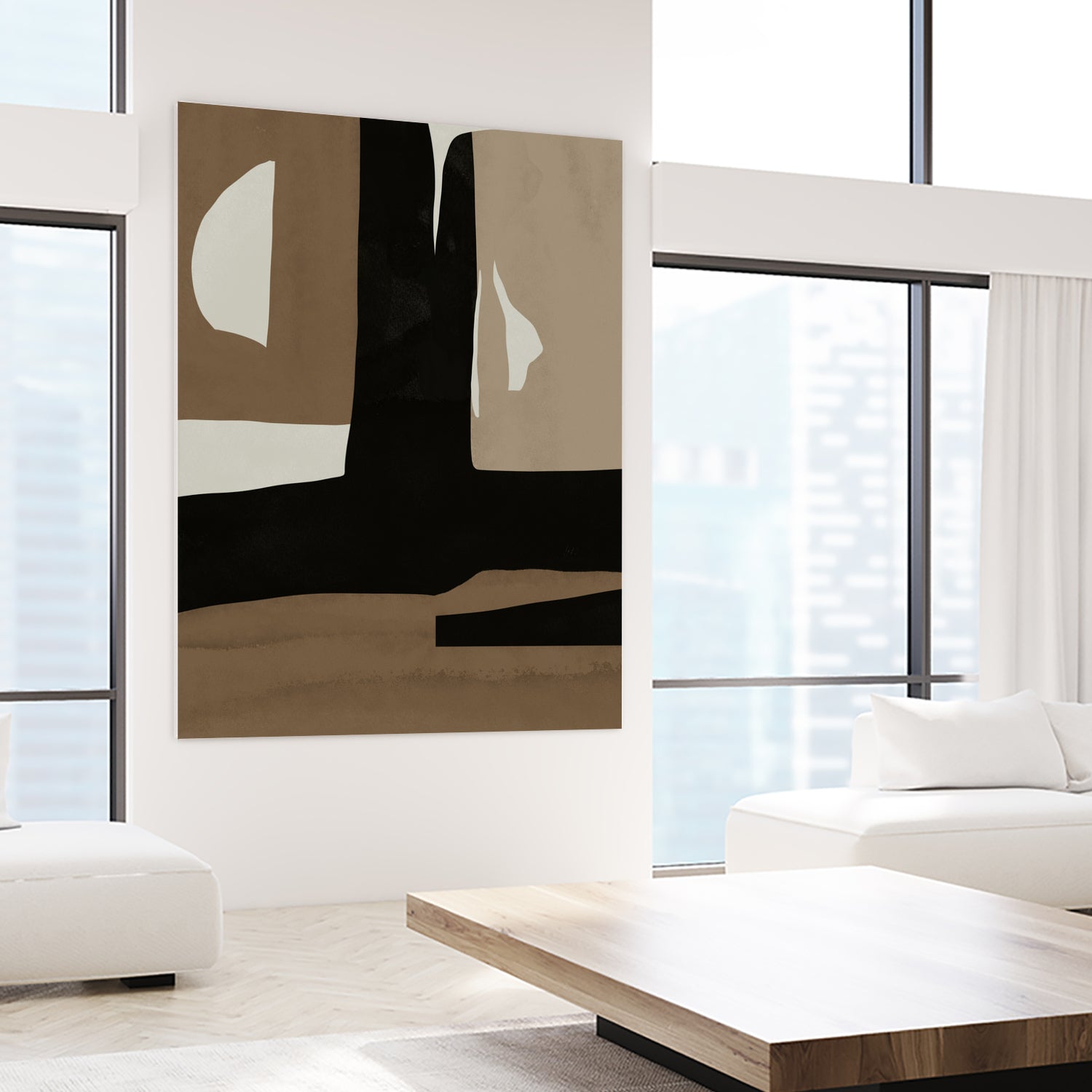 Inspo minimal neutral abstract 05 by Little Dean on GIANT ART