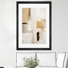 Abstract In Beige 2 by Sally on GIANT ART - orange abstact