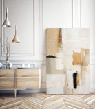 Abstract In Beige 2 by Sally on GIANT ART - orange abstact