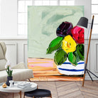 Cherished Aha Master by Angela on GIANT ART - red flowers floral