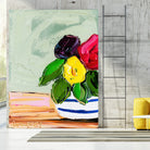 Cherished Aha Master by Angela on GIANT ART - red flowers floral