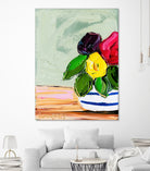 Cherished Aha Master by Angela on GIANT ART - red flowers floral