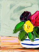 Cherished Aha Master by Angela on GIANT ART - red flowers floral