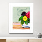 Cherished Aha Master by Angela on GIANT ART - red flowers floral