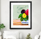 Cherished Aha Master by Angela on GIANT ART - red flowers floral