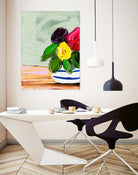 Cherished Aha Master by Angela on GIANT ART - red flowers floral