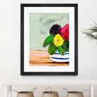 Cherished Aha Master by Angela on GIANT ART - red flowers floral