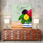 Cherished Aha Master by Angela on GIANT ART - red flowers floral