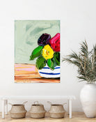 Cherished Aha Master by Angela on GIANT ART - red flowers floral