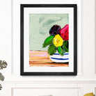 Cherished Aha Master by Angela on GIANT ART - red flowers floral