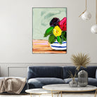 Cherished Aha Master by Angela on GIANT ART - red flowers floral