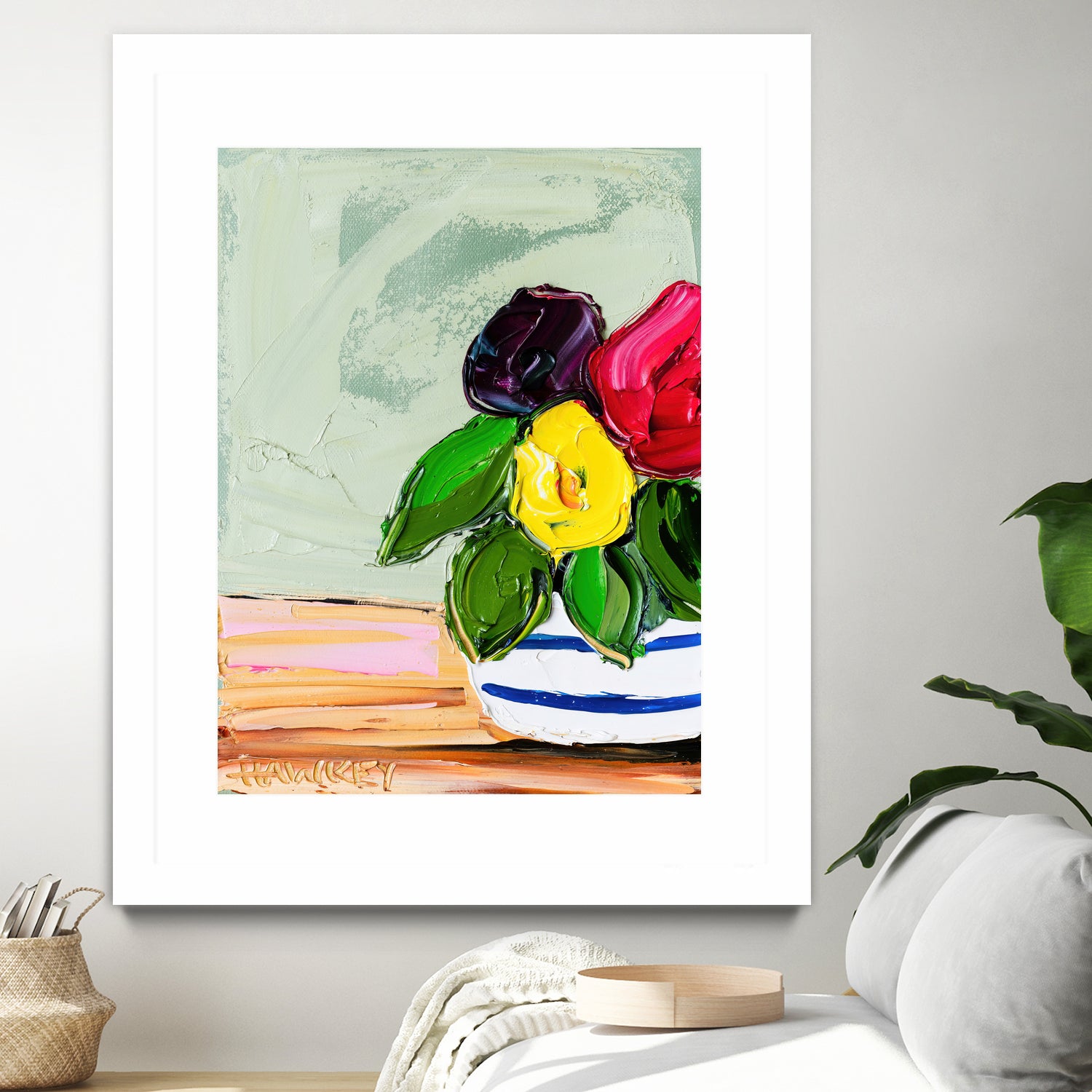 Cherished Aha Master by Angela on GIANT ART - red flowers floral