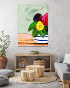 Cherished Aha Master by Angela on GIANT ART - red flowers floral