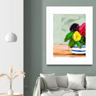 Cherished Aha Master by Angela on GIANT ART - red flowers floral