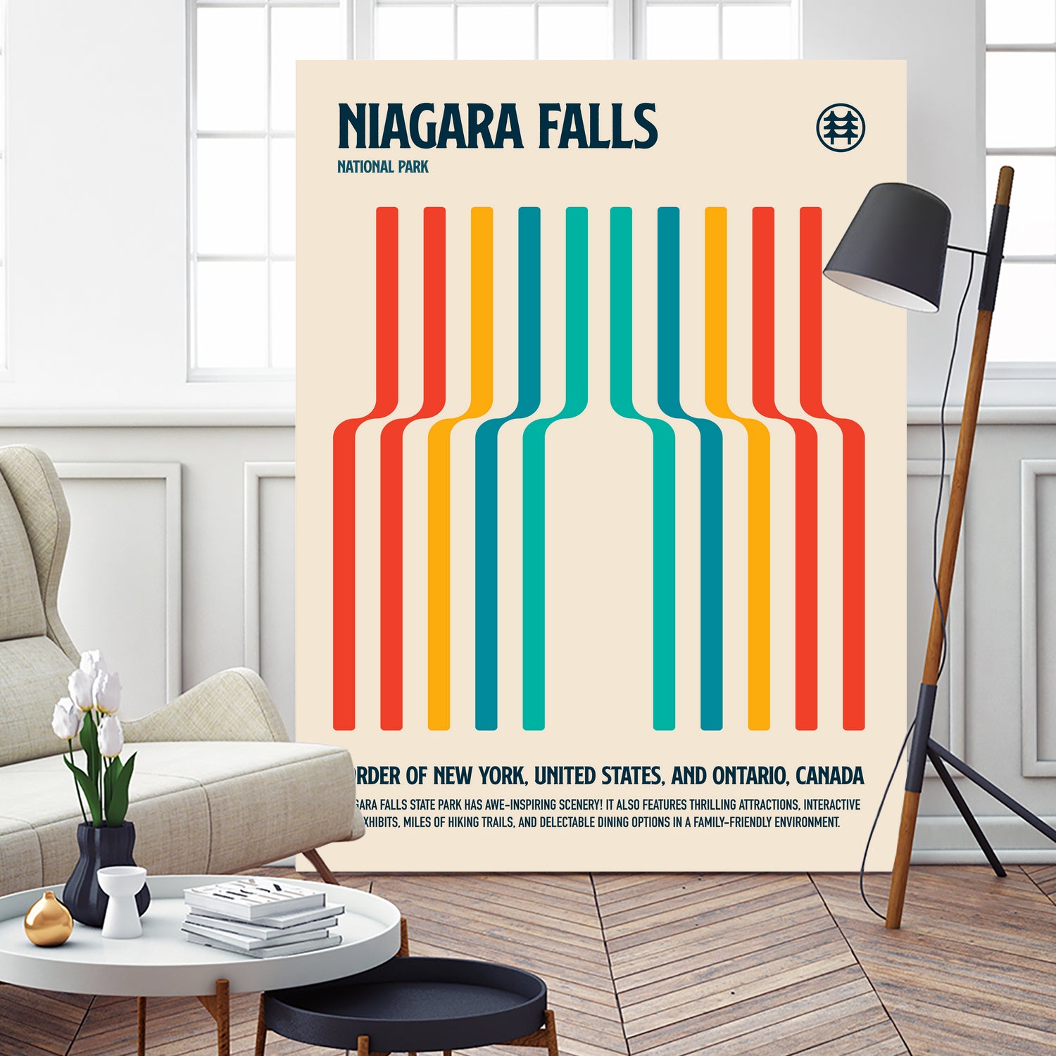 Niagara Falls National Park Travel Poster by Retrodrome on GIANT ART