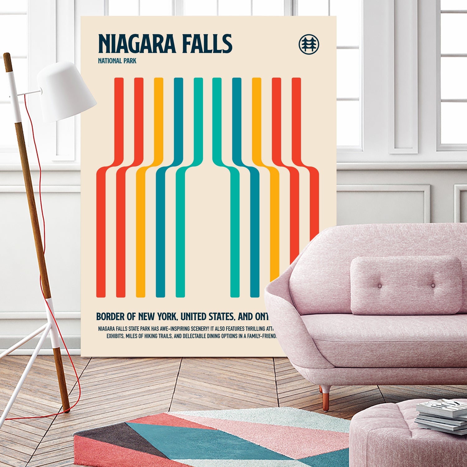 Niagara Falls National Park Travel Poster by Retrodrome on GIANT ART