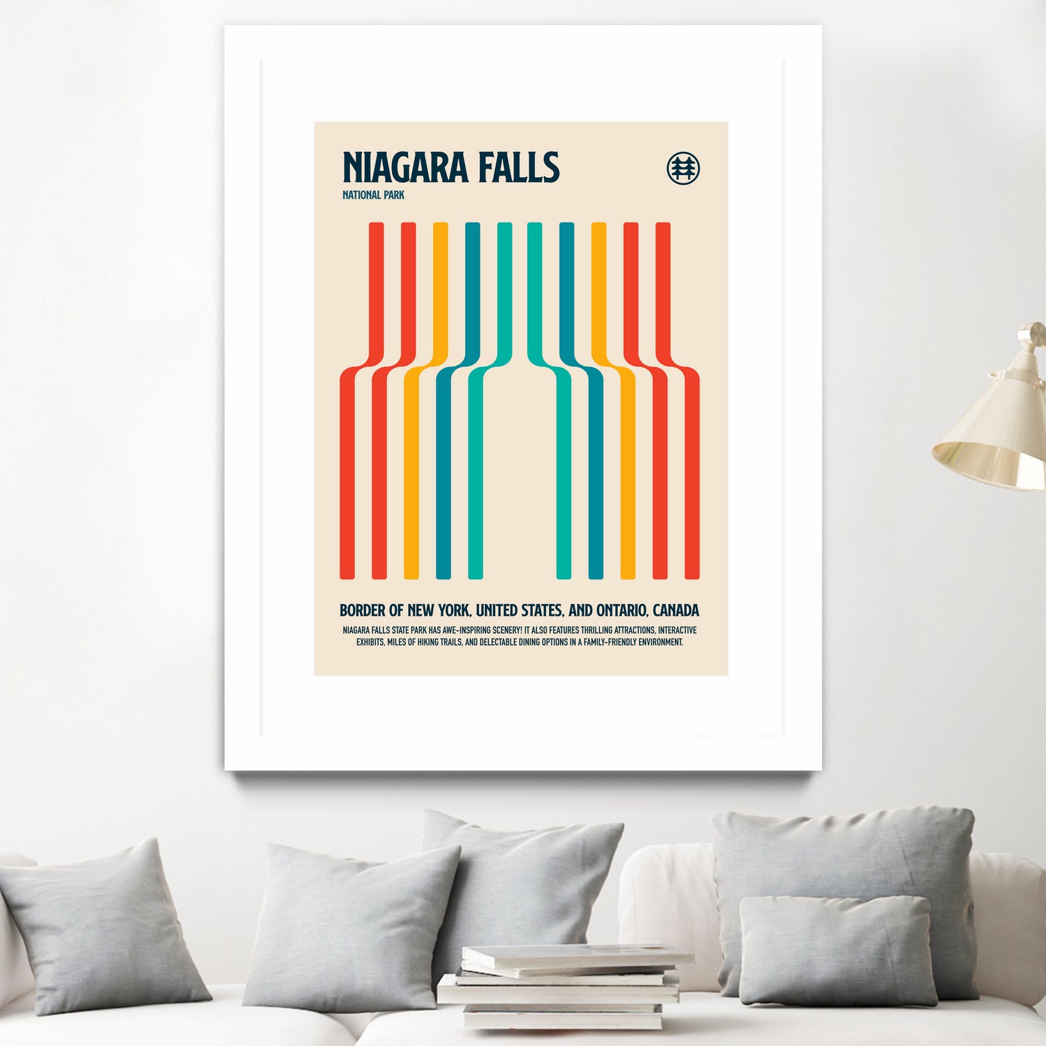 Niagara Falls National Park Travel Poster by Retrodrome on GIANT ART