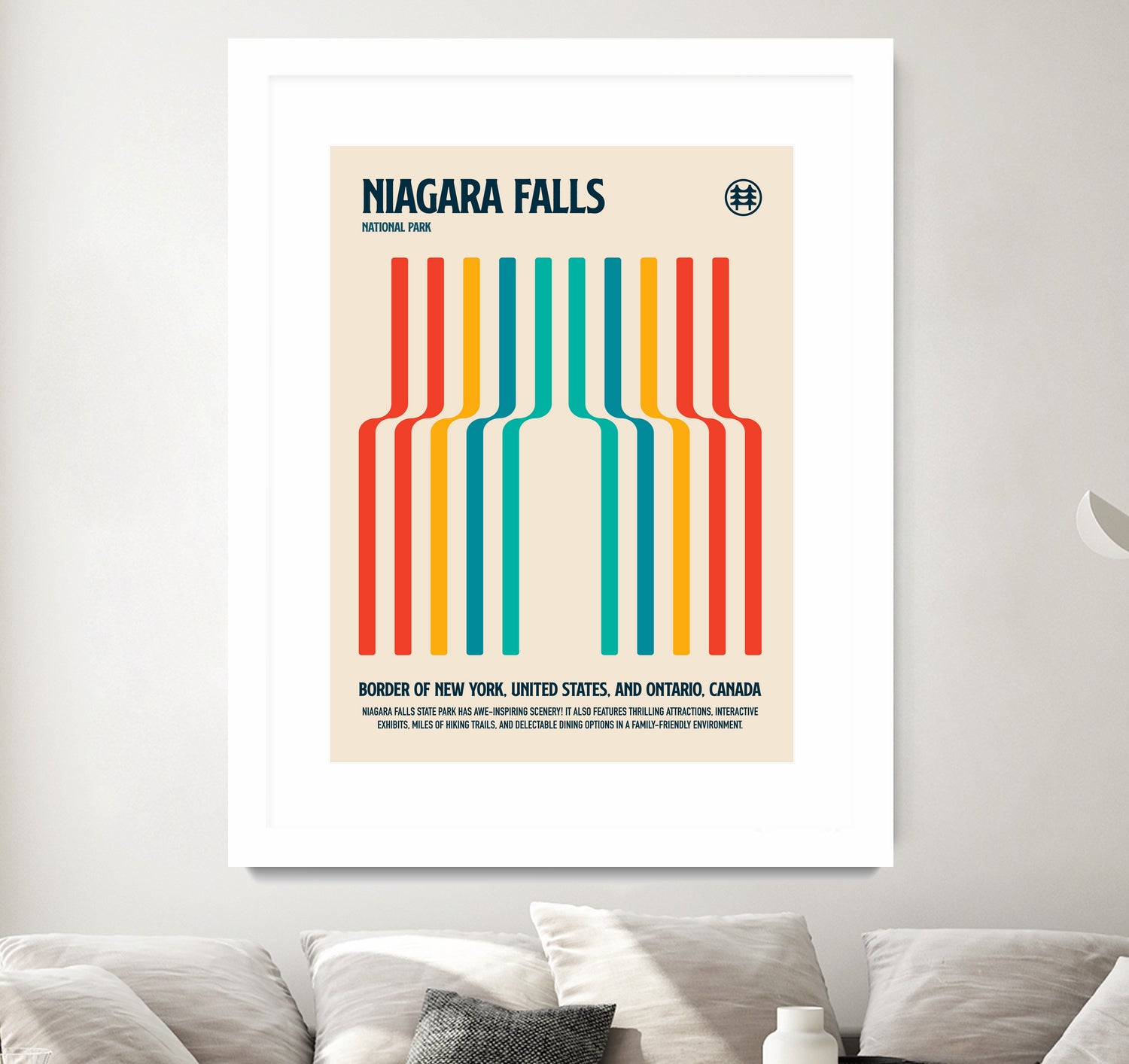 Niagara Falls National Park Travel Poster by Retrodrome on GIANT ART