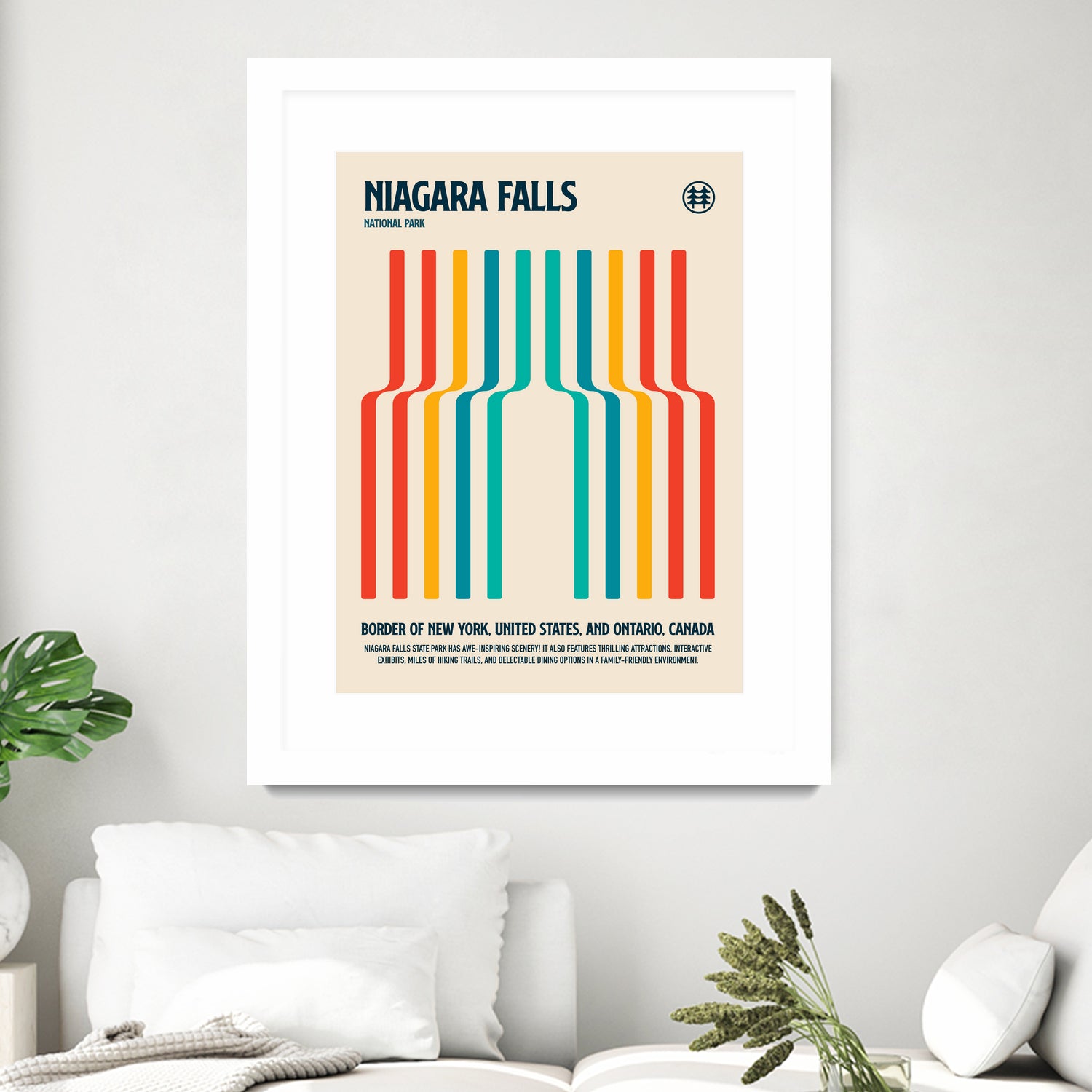Niagara Falls National Park Travel Poster by Retrodrome on GIANT ART