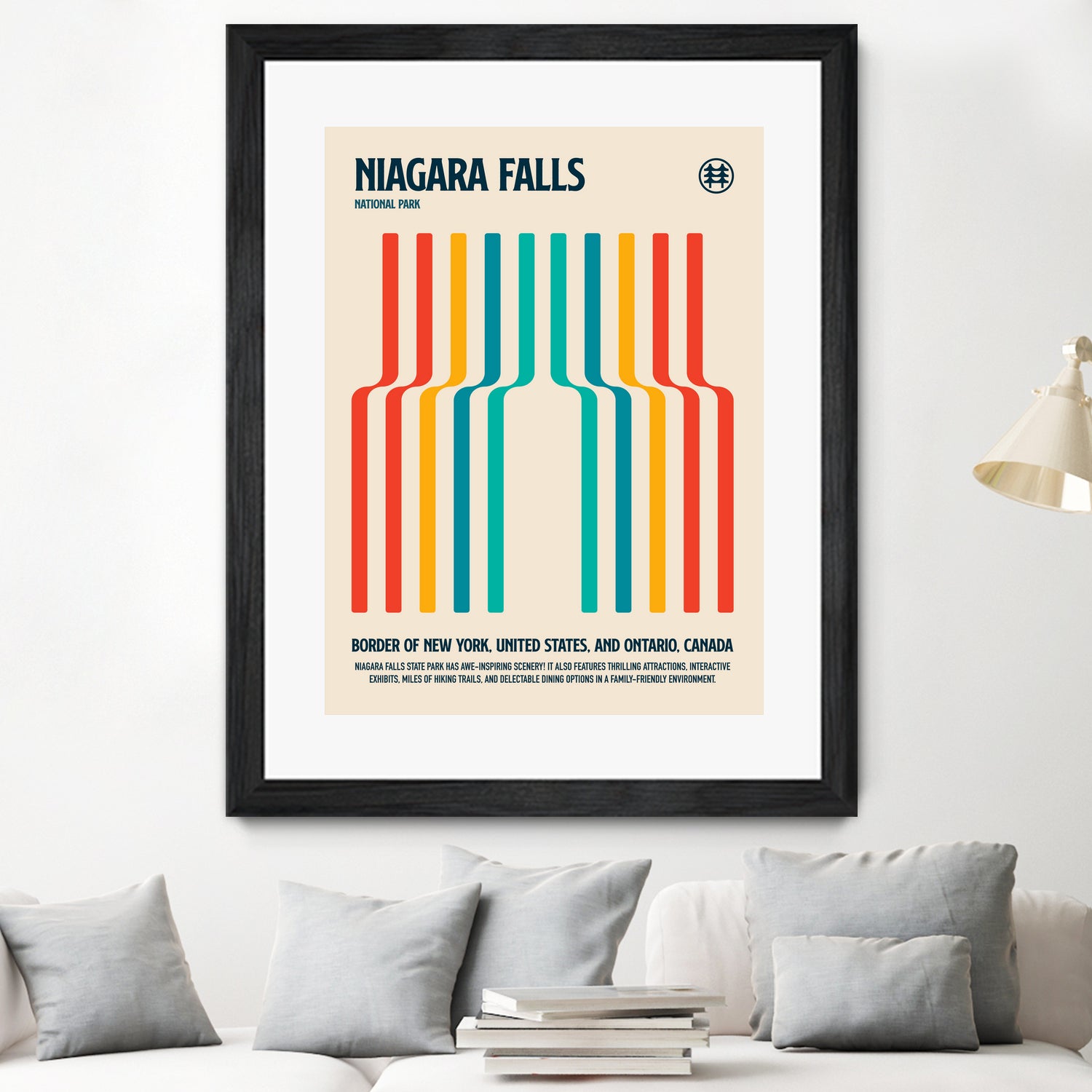 Niagara Falls National Park Travel Poster by Retrodrome on GIANT ART