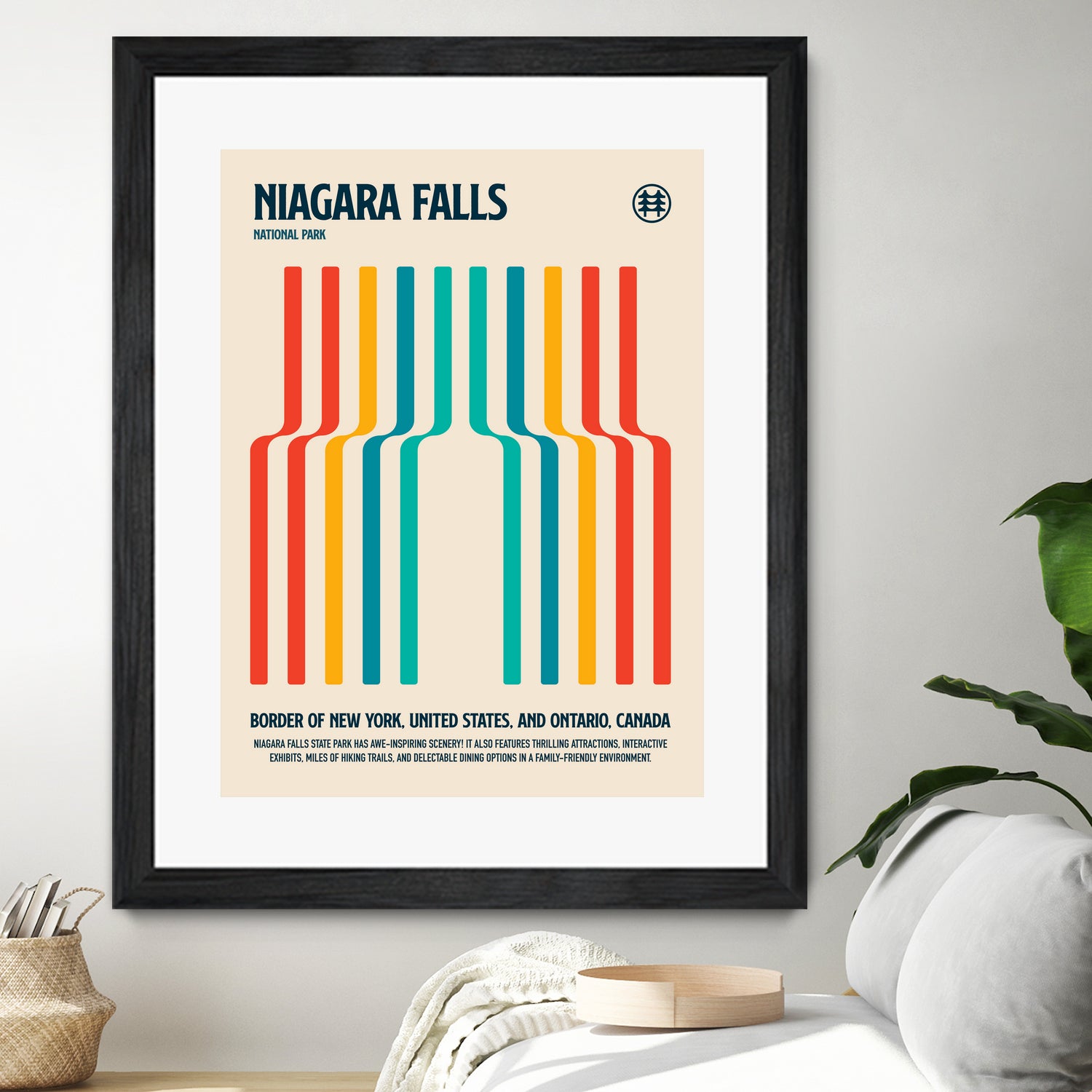 Niagara Falls National Park Travel Poster by Retrodrome on GIANT ART