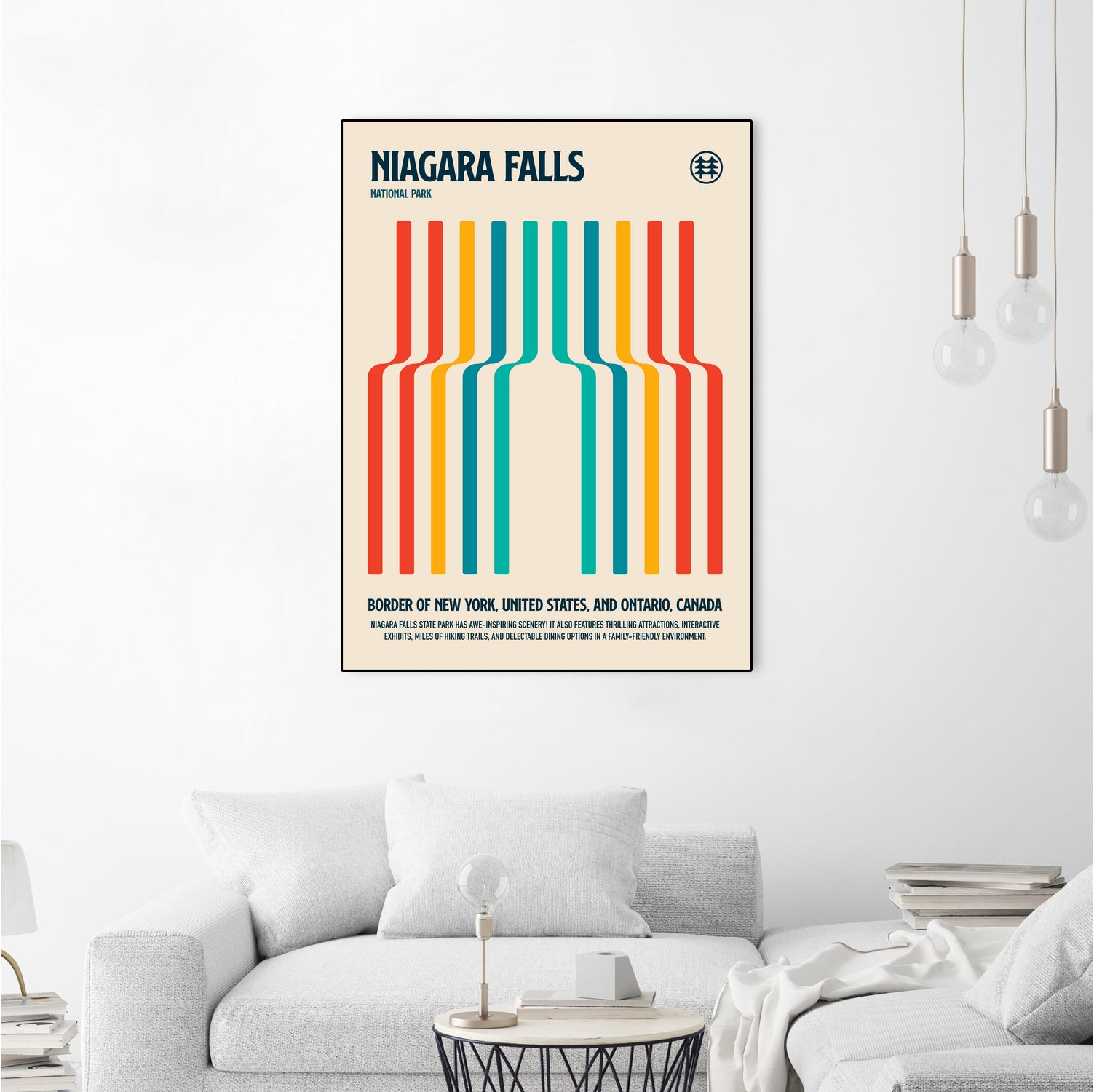 Niagara Falls National Park Travel Poster by Retrodrome on GIANT ART