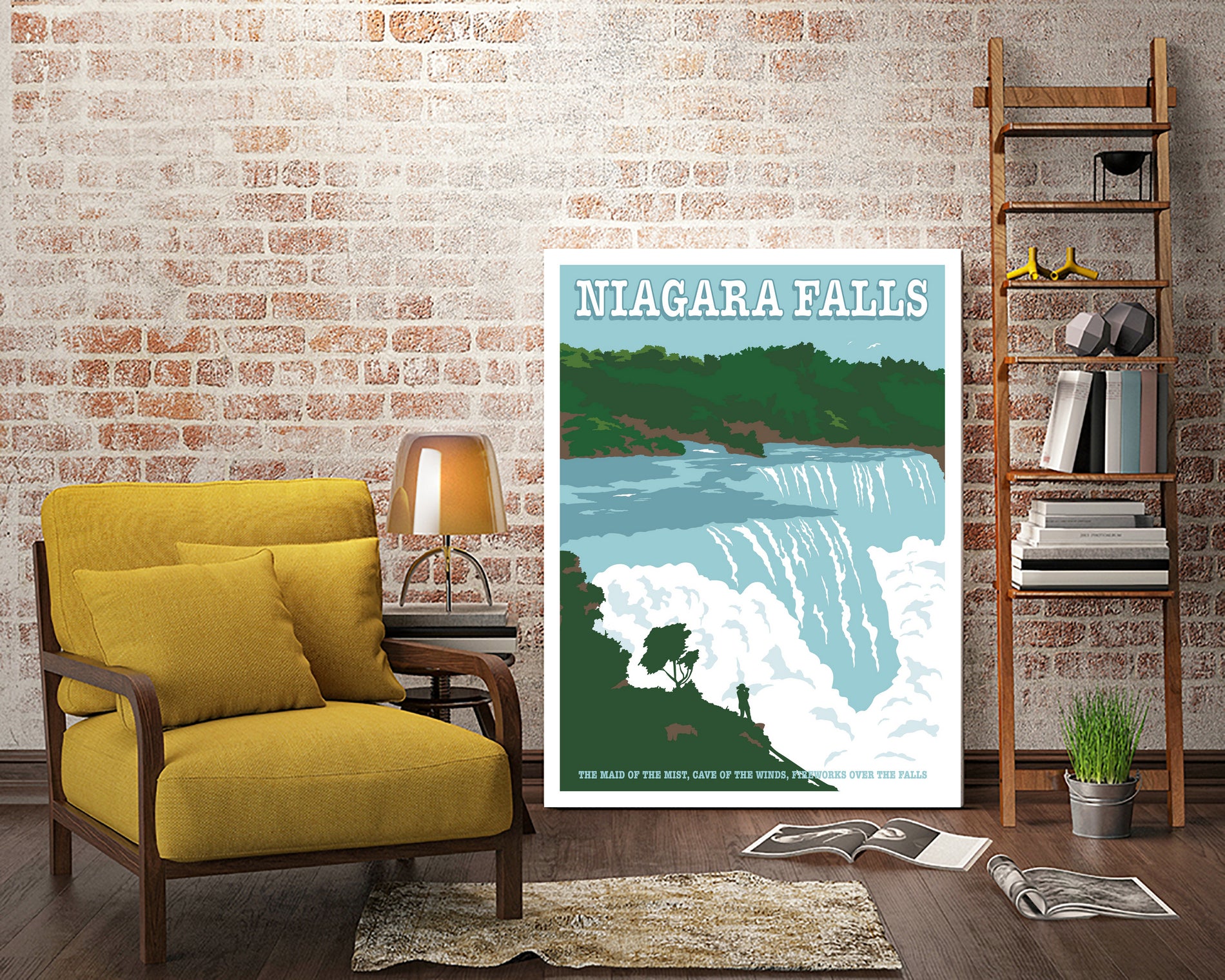 Niagara Falls Travel Print by Retrodrome on GIANT ART
