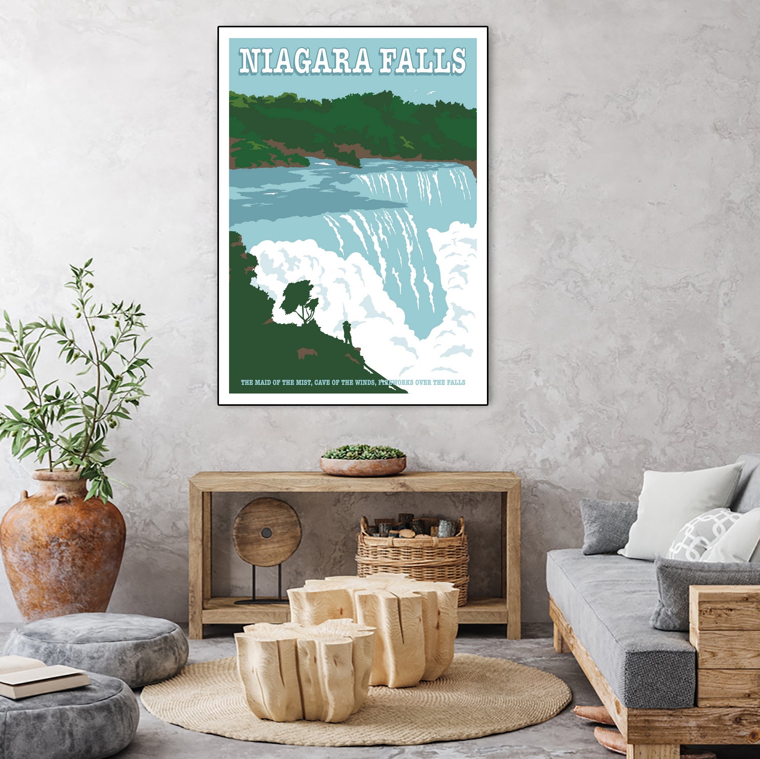 Niagara Falls Travel Print by Retrodrome on GIANT ART
