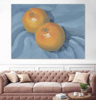 Oranges on Blue by Carrie on GIANT ART - illustration painterly