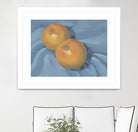 Oranges on Blue by Carrie on GIANT ART - illustration painterly