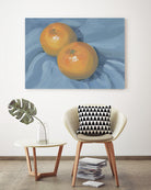 Oranges on Blue by Carrie on GIANT ART - illustration painterly