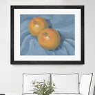 Oranges on Blue by Carrie on GIANT ART - illustration painterly