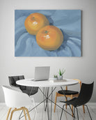 Oranges on Blue by Carrie on GIANT ART - illustration painterly