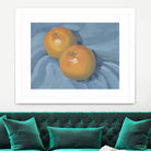 Oranges on Blue by Carrie on GIANT ART - illustration painterly