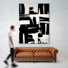 Wabi Sabi Black and White Abstract by Iris Lehnhardt on GIANT ART - collage paintings collage