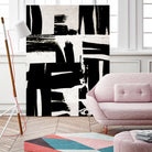 Wabi Sabi Black and White Abstract by Iris Lehnhardt on GIANT ART - collage paintings collage