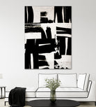 Wabi Sabi Black and White Abstract by Iris Lehnhardt on GIANT ART - collage paintings collage