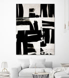 Wabi Sabi Black and White Abstract by Iris Lehnhardt on GIANT ART - collage paintings collage