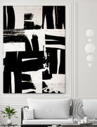 Wabi Sabi Black and White Abstract by Iris Lehnhardt on GIANT ART - collage paintings collage