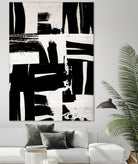 Wabi Sabi Black and White Abstract by Iris Lehnhardt on GIANT ART - collage paintings collage