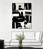 Wabi Sabi Black and White Abstract by Iris Lehnhardt on GIANT ART - collage paintings collage