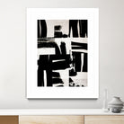 Wabi Sabi Black and White Abstract by Iris Lehnhardt on GIANT ART - collage paintings collage
