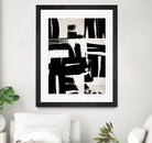 Wabi Sabi Black and White Abstract by Iris Lehnhardt on GIANT ART - collage paintings collage
