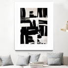 Wabi Sabi Black and White Abstract by Iris Lehnhardt on GIANT ART - collage paintings collage
