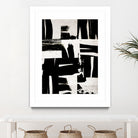 Wabi Sabi Black and White Abstract by Iris Lehnhardt on GIANT ART - collage paintings collage