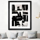Wabi Sabi Black and White Abstract by Iris Lehnhardt on GIANT ART - collage paintings collage