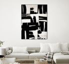 Wabi Sabi Black and White Abstract by Iris Lehnhardt on GIANT ART - collage paintings collage