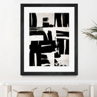 Wabi Sabi Black and White Abstract by Iris Lehnhardt on GIANT ART - collage paintings collage