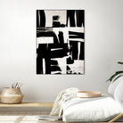 Wabi Sabi Black and White Abstract by Iris Lehnhardt on GIANT ART - collage paintings collage